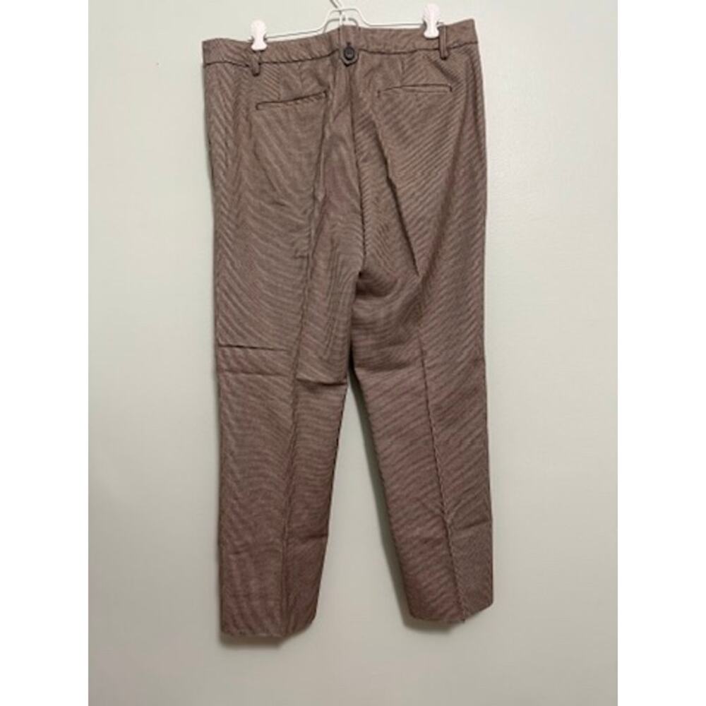 Talbots Windsor Brown Houndstooth Wool Pants Size… - image 3